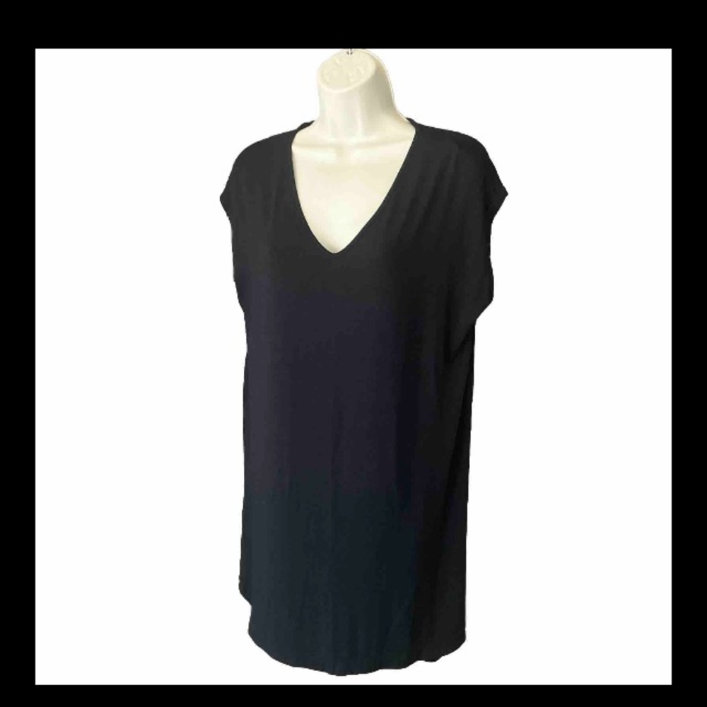 J. Jill Women Dress Wearever Collection V Neck Cap Sleeve Rayon Stretch Black S - Picture 1 of 7